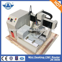 JK-3030 Mini Desktop CNC gravura máquina cinzelando Artware, Metal, madeira